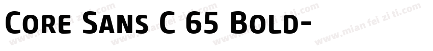 Core Sans C 65 Bold字体转换